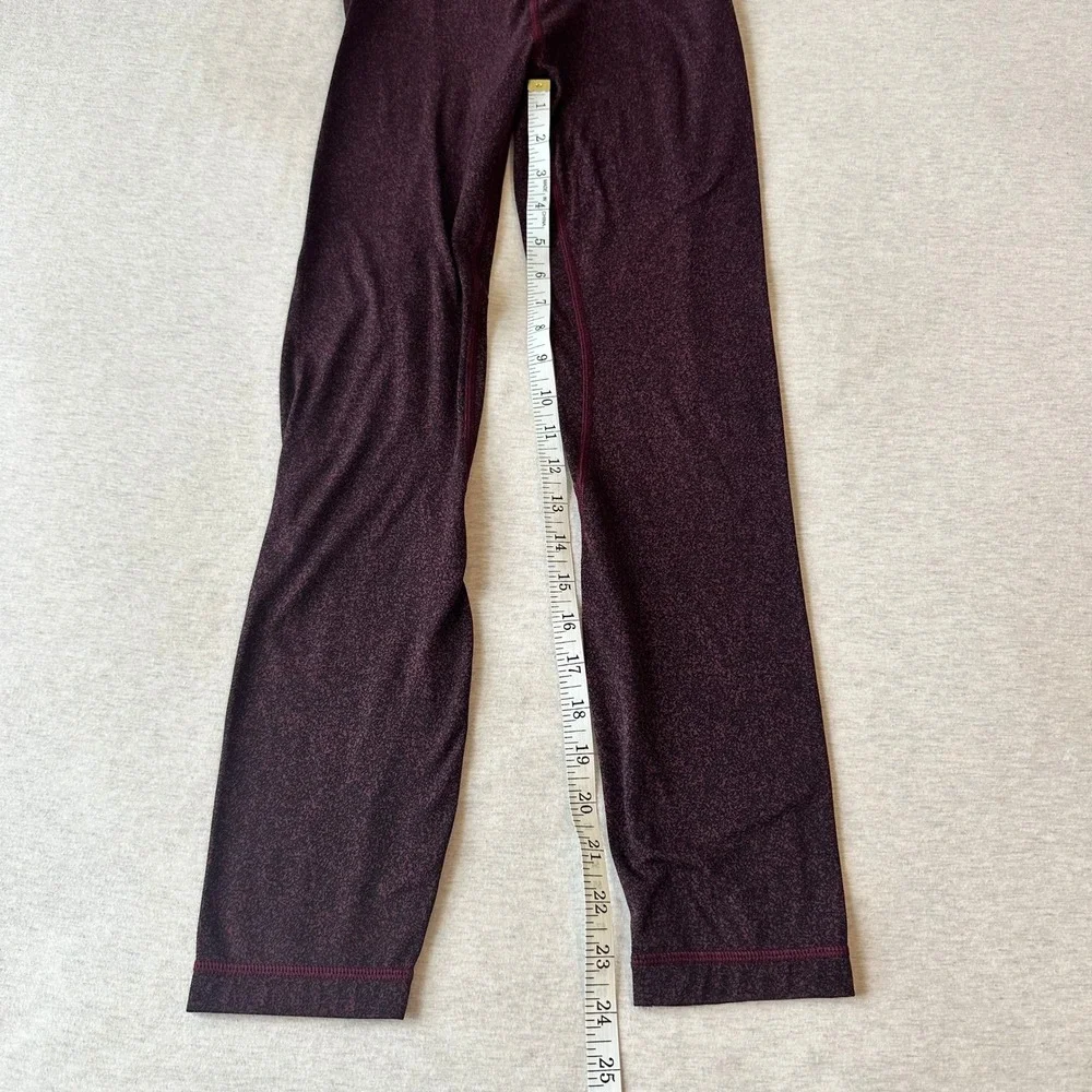 Lululemon Align High-Rise Pant 24 Burgundy Black Speckled‎ Leggings 2 - Picture 2 of 6